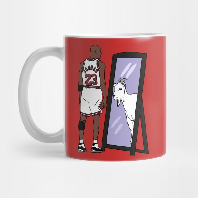 Michael Jordan Mirror GOAT by rattraptees